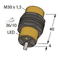 TURCK Induktiver Sensor NI15-P30-Y1X/S97 