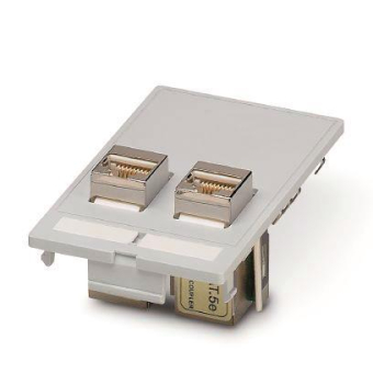 Phoenix       VS-SI-FP-2RJ45-5-MOD-BU/BU 