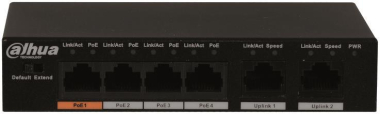 Dahua VDA-PFS30064ET60 PoE-Switch Hi-PoE 