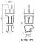 Bals Schuko Stecker rot             7373 