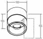 BRUM LED-Aufbaustrahler weiß    12061073 