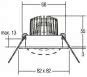 BRUM LED-Einbaustrahler 230V 6W 38305073 