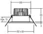 BRUM LED-Einbaudownlight 230V,  41476073 