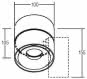 BRUM LED-Aufbaustrahler weiß    12061073 