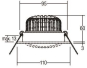 Brumberg LED-Einbaustrahler 350 12395083 