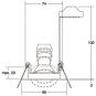 Brumberg Einbaustrahler GU10,   36453150 