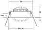 BRUM LED-Einbaustrahler 230V,   41465023 