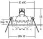 BRUM Deckeneinbaustrahler         512811 