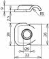 Dehn Klemmbock Rd 6-10mm  KB 6.10 B9 V2A 