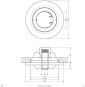 Einbauleuchte plan dreh-          356013 