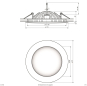 EVN LED-Downlight Druckguss weiß DL17302 