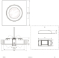 EVN P-LED Deckenleuchte quad.  P34060102 