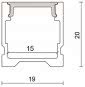 Nobile Alu U-Profil 4 OP 2m   5011148801 