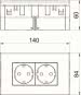 OBO SDE-RW D0GN2 Steckdoseneinheit Modul 