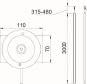 OBO ISS70110RW Instssäule Boden/Decke 