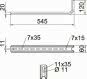 OBO TPS 545 FT TP-Hängestiel L545mm St 