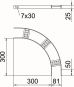 OBO SLB 90 42 075 FT Bogen 90° 