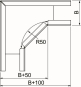 OBO RB 90 305 FS Bogen 90° horizontal 