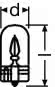Osram 2841-02B 3W 24V W2,1x9,5d T10 BLI2 