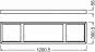 LEDV PANEL 1200 SURFACE MOUNT KIT 