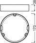 LEDV LED-Slimdownlight Aufbaurahmen 