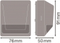 LEDV SENSOR WALL 180° IP55 DG 