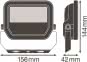 LEDV Flutlichtstrahler PFM schwarz 