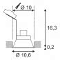 SLV HORN-O Einbauleuchte mattweiß 113161 