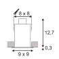 SLV KADUX 1 GU10 Downlight eckig  115510 