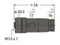 Turck M12 x 1 Rundsteckverbinder B8151-0 