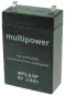 Multipower Bleiakku  MBL6/2,8AH MP2,8-6P 