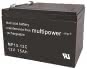 Multipower Bleiakku 12V 15Ah    MP15-12C 