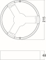 Ledvance DL IP44 FRAME DN 215 WT Rahmen 