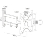 INDEXA Monitor-Wandhalterung     WHM200A 