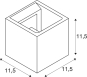 SLV SOLID CUBE Wandleuchte QT14  1000911 