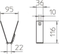 OBO TPB 100 A2 Trapezbefestigung 100x116 