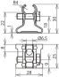 DEHN Leitungshalter Niro m.       273019 