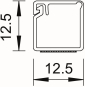 OBO WDKMD12RW Minikanal 12x12x2000 PVC 