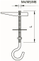 OBO 457 M4x55 G Kippdübel m.Deckenhaken 