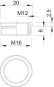 OBO 167 R MS M16-12 Reduktion M16-M12 