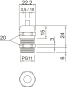 OBO V-TEC PG11 MS Kabelverschraubung 