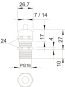 OBO V-TEC L PG16 MS Kabelverschraubung m 