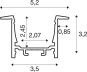 SLV GRAZIA 20 LED Einbauprofil   1000497 
