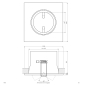 EVN Halogen-Einbauleuchte Quadrat 759413 