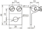 DEHN Klemmschuh Al m. Bohrung D   347205 