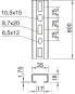 OBO CMS3518P0600FS Profilschiene gelocht 