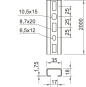 OBO CMS3518P2000FT Profilschiene gelocht 