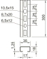 OBO CML3518P0300FT Profilschiene gelocht 