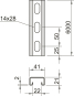 OBO MS4121P6000A2 Profilschiene gelocht 