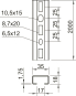 OBO CMS3518P2000FS Profilschiene gelocht 